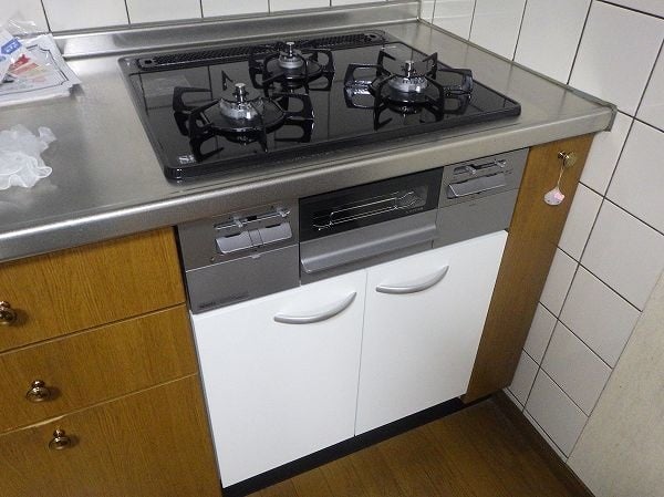 システムキッチン用両開扉収納庫 ビルトインコンロ部材 ノーリツ NLA6030W - 4