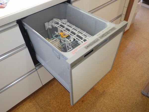 EW-DP45S】から【EW-45R2S：三菱】ビルトイン食洗機交換・取付け工事例